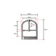 25mm Metal Single Prong Silver Shoe Buckle - (Pack of 2)